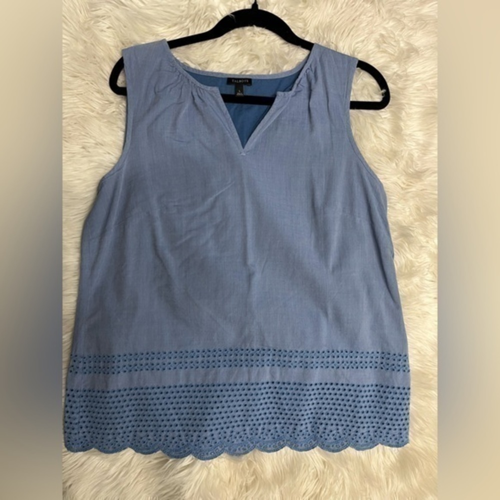 Talbots Blue Top Size L